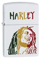 Zippo Bob Marley Classic White Matte Lighter
