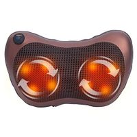 Yzpyd Shiatsu Pillow Massager - Neck Back Shoulder Massage with Heat Deep Tissue Kneading for Full Body Muscle Pain Relief Portable Relaxation in Car Home and Office