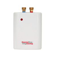 Thermoflow Tankless Water Heater Electric for Wash Basins & Utility Sinks, 5.5kW at 240 Volts, Wall Mounted