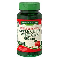 Nature's Truth Apple Cider Vinegar 600 mg Quick Release Capsules Triple Strength - 60 ct, Pack of 3