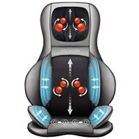 Comfier Shiatsu Neck & Back Massager – 2D/3D Kneading Full Back Massager with Heat & Adjustable Air Compress, Massage Chair Pad for Shoulder Neck and Back Waist Hips,Full Body Pain Relief