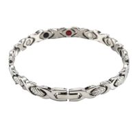 Heallily Titanium Magnetic Therapy Bracelet Steel Fashion Bracelet Hand Chain for Men Arthritis and Carpal Tunnel Pain Relief