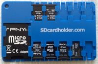 Micro SD Card Holder - Blue