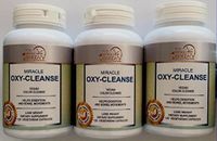 Miracle Oxy-Cleanse Vegan Colon Cleanser - 3 Bottles - 120 Vegetarian Capsules.