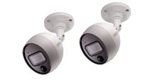 Q-See QCA8095B-2 Home Security Add-On Camera 4K Ultra HD Analog Bullet Security Camera 2-Pack, White