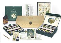 Bach Flower Remedy Complete Kit in Wooden Case. 40 Quality Essences, Pack 38 Divination Cards & 38 Posters, 2 Dosage Bottles. Premium Gift Set Box.