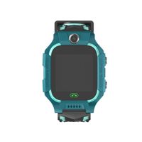 LFJNET Kids Smart Watch Phone Kids GPS Tracker Watch with SOS Anti-Lost Alarm Sim Card Slot Touch Screen Alarm Clock Digital Wrist Watch E12 for Boys and Girls Green