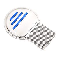 Lice Nit Comb Get Down Stainless Steel Metal Tooth Head Long Teeth/Professional Stainless Steel Louse And Nit Comb For Head Lice Treatment 1 Piece,Reusable,Removes Louse Nits
