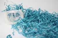 AmoreCreations - 7 Ounce Paper Shred Crinkle and Filler Paper Gift Wrap Supply (Turquoise)