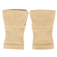 Healifty 1 Pair Wrist Brace Wrist Support Brace Wrist Hand Compression Sleeve Relieve Carpel Tunnel Wrist Pain (Apricot) - Size L