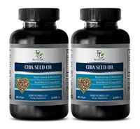 Brain Pills Memory - CHIA Seed Oil 2000MG - Source of Omega 3-6-9 - chia Seed Toner - 2 Bottles (120 Softgels)