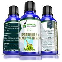 Brain Booster & Memory Supplement BM24, 30mL, Naturally Boost Brain Function, Improve Focus and Memory, Provides Clarity of Thought, Supports Learning Great for Exams, Reduces Stress, Caffeine Free