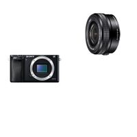 Sony Alpha a6000 Mirrorless Digital Camera 24.3 MP SLR Camera with 3.0-Inch LCD - Body Only (Black) w/ 16-50mm Power Zoom Lens