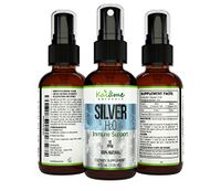Kaiame Naturals Colloidal Silver, Ionic Silver Solution, 10 PPM, Large 4 oz Spray in Glass Bottle, Natural Immune Support Supplement, Safe for Adults, Children, and Pets