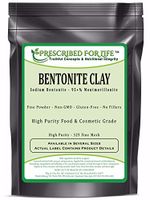 Bentonite Clay - Fine Natural Food Grade Sodium Montmorillonite Bentonite - 325 Mesh Powder, 50 lb
