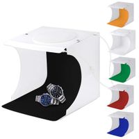 Light Box Photo Studio 20 x 20 Inch Professional Photography, Portable Folding Lightbox Photography Studio with Led Lights-Soft Box 6 Color Back