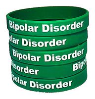 Bipolar Disorder Awareness Bracelets, 5 Pack, Silicone Wristbands, Manic Depression, Medical Alert, Mental Health