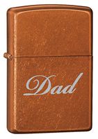 Toffee Finish Father's Day Zippo Lighter- "Dad"