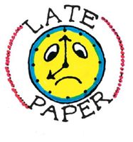 Center Enterprises Inc. Late Paper Rubber Stamp