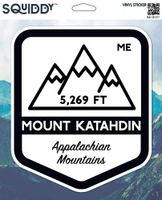 Squiddy Mount Katahdin - Vinyl Sticker Decal for Phone, Laptop, Water Bottle (3" high)
