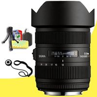 Sigma 12-24mm f/4.5-5.6 AF II DG HSM Lens for Canon Digital Cameras + Lens Cap Keeper + Deluxe Starter Kit? DavisMAX Bundle international model