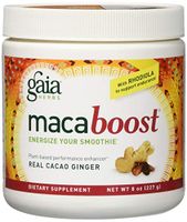 Gaia Herbs Maca Boost Supplement, Cacao Ginger, 8 Ounce - Energy & Stamina, Aids Recovery, Vegan, Gluten Free