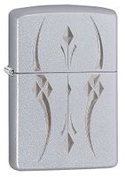 Zippo Pristine Curve Pocket Lighter, Satin Chrome