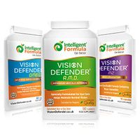 Vision Defender Eye Vitamins Supplement: Ultimate AMD Eyecare Bundle Containing 3 Products: AMD, Omega & MZ (90 Days Supply). Includes Lutein, Omega-3 (DHA, EPA), Zeaxanthin, Zinc, VIT C. Made in UK