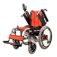 Effortsmy Lightweight Dual Function Foldable Power Wheelchair, Drive with Electric Power Or Use As Manual Wheelchair, Li-Ion Battery,24V20A