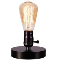 Vintage Table Lamp Base Licperron E26 E27 Industrial Vintage Desk Lamp with plug in cord On/Off Switch Bedside Lamp Holder for Home Lighting Decor