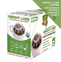 SOLLO Weight Loss Coffee Bags 16 Per Pack 100% Arabica Coffee with Active Herbal Extracts, Slimming, Slim, Diet, Detox, USDA Organic, Drip Brewing Bags