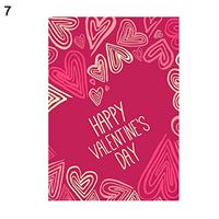 bromrefulgenc Holiday Hanging Sign,Fashion Valentine's Day Garden Flag Festival Love Heart Flower Letter Banner - 7#