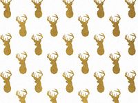 Golden Deer Design Print Gift Grade Tissue Paper Sheets - 15" x 20" Package Amount (144)