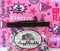 'NUGGLEBUDDY Moist Heat & Aromatherapy Organic Rice Pack for Microwave. Cheerleader Fabric. UNSCENTED! Great Gift Idea!