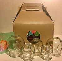 Glass Fire Massage Cups Set of 5