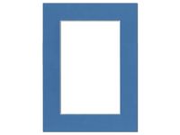 PA Framing, Photo Mat Board, 12 x 16 inches Frame for 8 x 12 inches Photo Art Size - White Core/Bay Blue