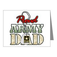 Note Card Proud Army Dad