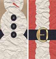 HomArt - Match Box Set of 2 - Snowman & Santa