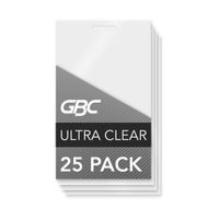 Swingline GBC Laminating Sheets, Thermal Laminating Pouches, Luggage Tag Size, 5 Mil, HeatSeal UltraClear, 25 Pack (3202005)