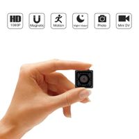 Mini Hidden Spy Camera Full HD 1080P Cam Magnetic Waterproof with Audio Night Vision and Motion Detective Security Cameras for Home Car Drone Office (18EE)