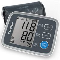 Blood Pressure Monitor CocoBear Upper Arm Digital Automatic BP Monitor for Home Use, 2 * 90 Memory Storage Adjustable Cuff Batteries Included FDA/RoHS Certified