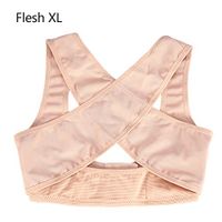 Back Braces Posture Corrector for Women & Men,4Size Elastic Posture Corrector Brace Shoulder Support Adjustable Back Correction Belt(XL-Flesh)