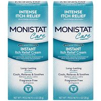 Monistat Care Maximum Strength Instant Itch Relief Cream, 1 Ounce each (Value Pack of 3)