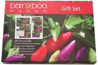 CQ Green Planet Products Bamboo Stationery Gift Set, Peppers
