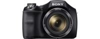 Sony DSCH300/B Digital Camera (Black) Bundle with High Speed 32GB Card, Rechargeable AA Batteries and AC/DC Charger, SD Card Reader, Table Top Tripod, LCD Screen Protectors, Padded Case, Memory Wallet+ More
