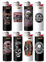 BIC Special Edition Sturgis Motorcycle Rally Series Lighters, Set of 8 Lighters