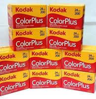 10 Rolls Of Kodak colorplus 200 asa 24 exposure
