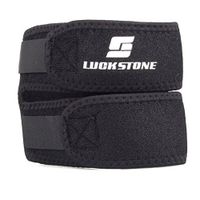 Sun Moon Cycling Basketball Badminton Table Tennis Knee Support Kneepad Polyester Black