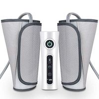 Leg Air Massager for Circulation Sequential Compression Wraps Massager for Calf Arms Foot Built-in Rechargeable Battery Cordless Design