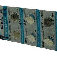Hellum Pack de 10 batterys Vinnic for VARTA V381 MF